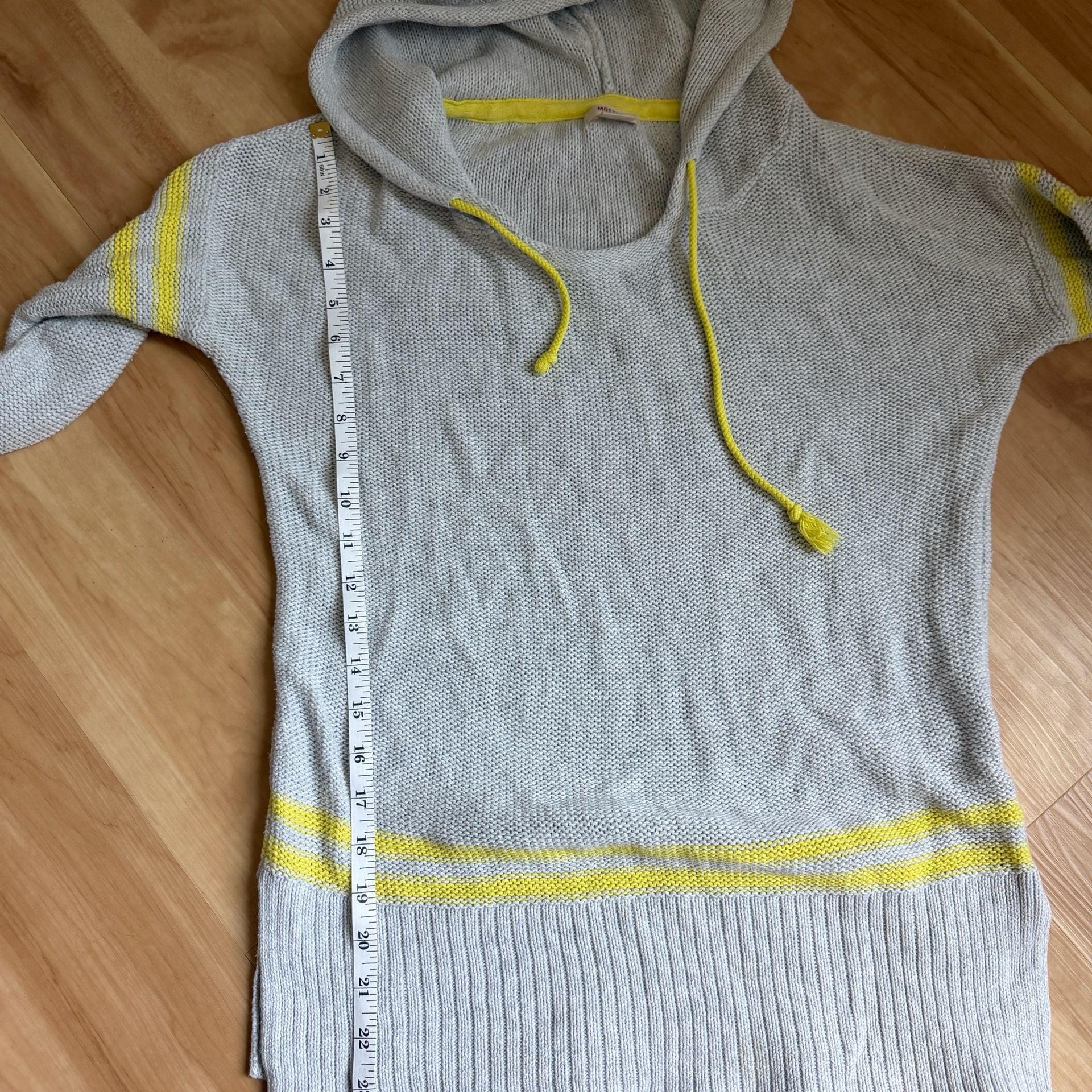 Supply Co Long Sleeve Hoodie Sweatshirt Gray 6