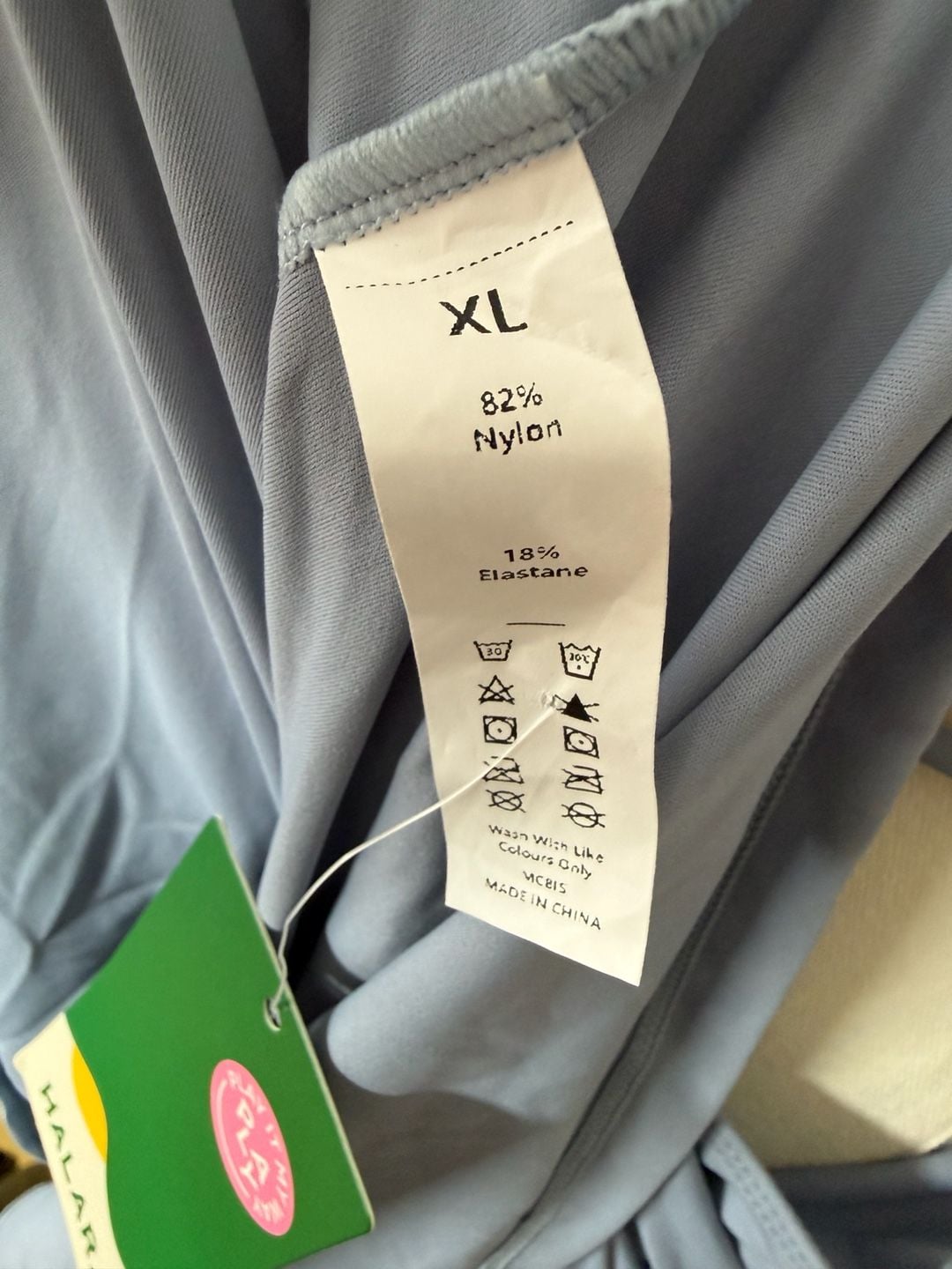 Halara Long Sleeve Midi Dress Size XL Blue Activewear Open Back 5