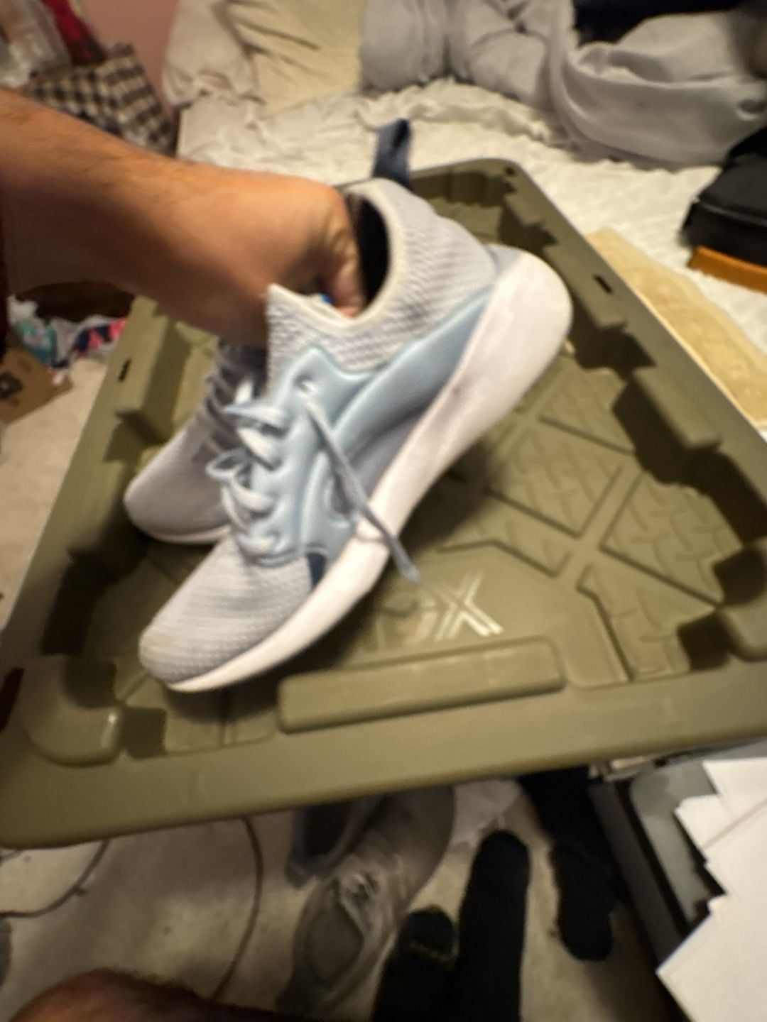 Puma Better Foam Adore Running Shoes Size 10 Blue Metallic Silver 6
