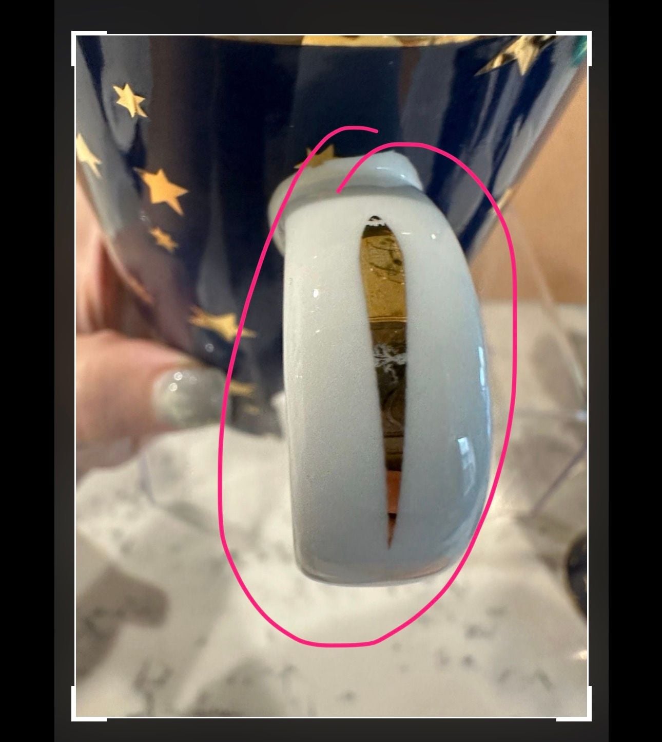 Pre owned, set of 8, Sakura Galaxy Blue porcelain coffee mugs featuring a navy blue celestial star pattern and 14K gold trim, Approximate Size: About 4 1/4 inches tall. Great condition, One of the cups has minimal sign of use, please refer to the photogra 10