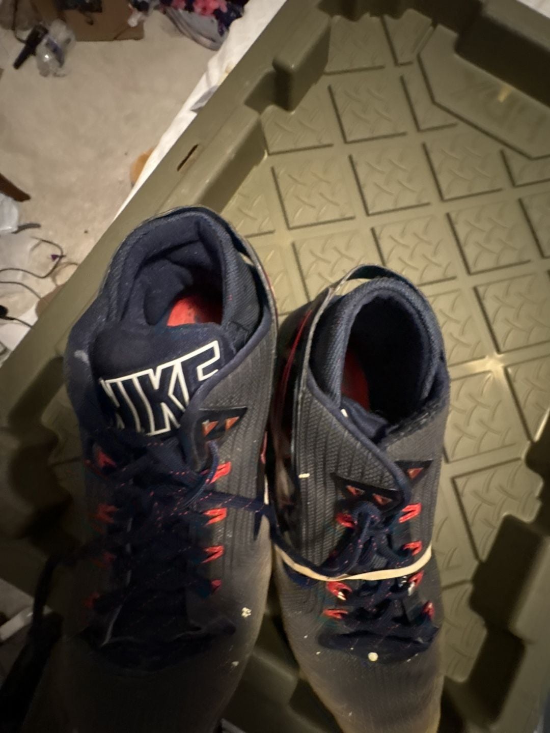 Nike Zoom Field General Size 13 Navy Red Football Cleats 7