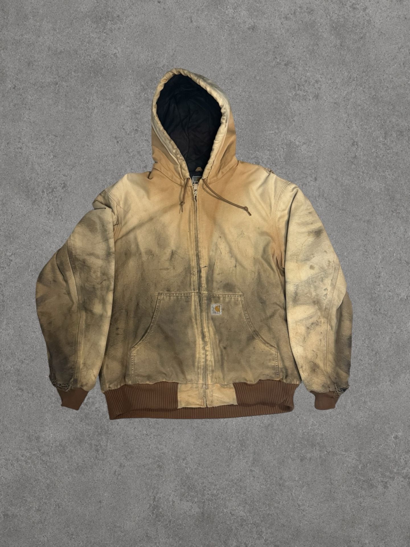 Carhartt J130 Hooded Work Jacket Faded Brown 2