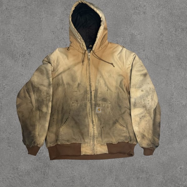 Carhartt J130 Hooded Work Jacket Faded Brown