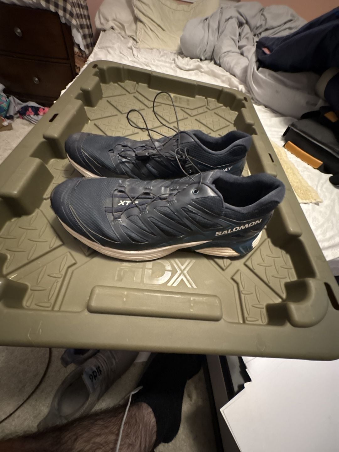 Salomon XT-Pathway Size 10 Navy Blue Running Shoes 2