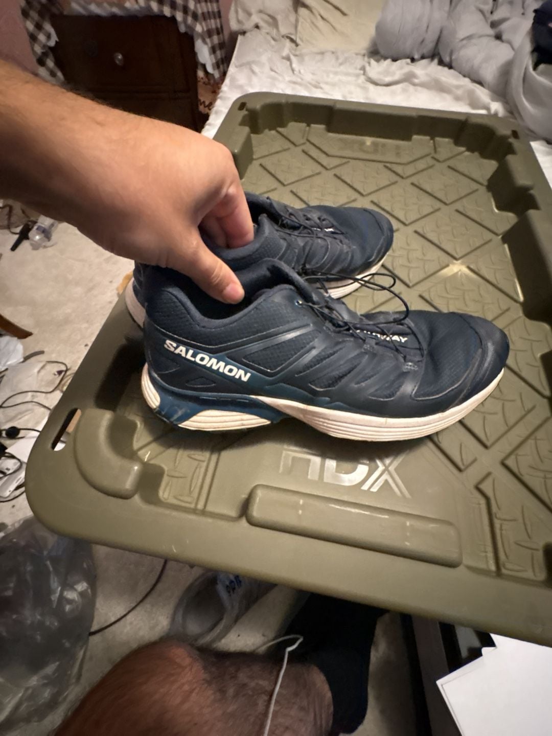 Salomon XT-Pathway Size 10 Navy Blue Running Shoes 4