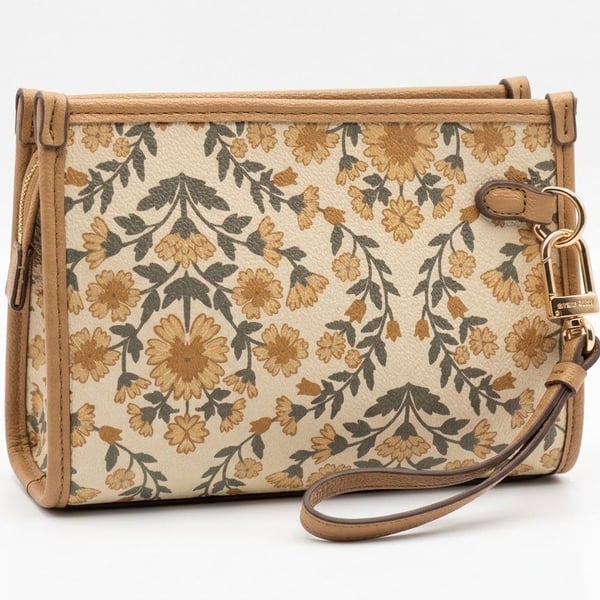 Anne Klein Floral Print Wristlet Purse - New! 