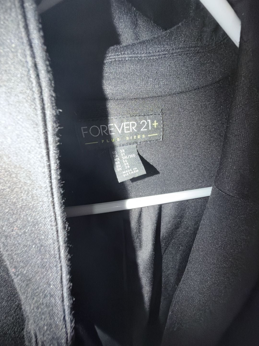 Forever 21+ Plus Size Blazer Size 3X Black Single Button Suit Jacket 3