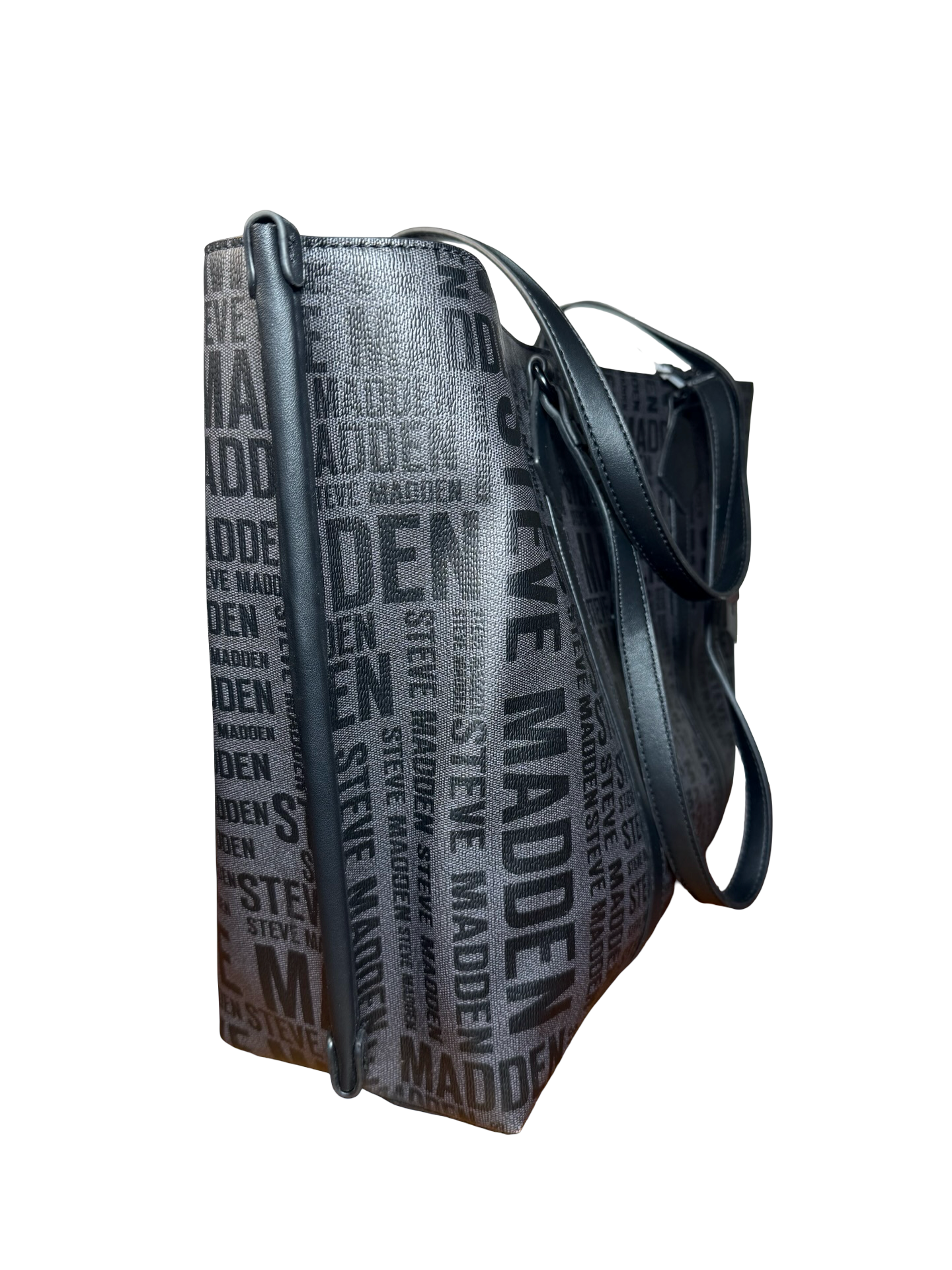 Steve Madden Monogram Tote Bag Black 7