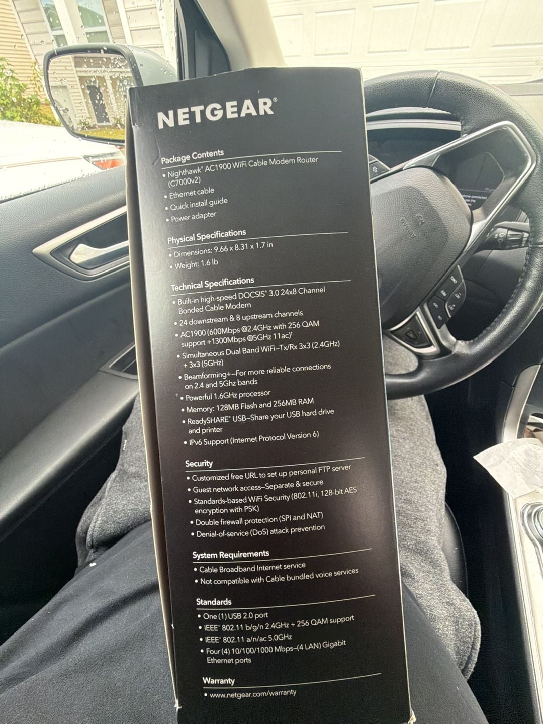 Netgear Nighthawk DOCSIS 3.0 24x8 Cable Modem Integrated AC1900 Router 3