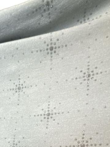 Vintage 90’s Metallic Boat Neck Top Blue Sparkle Star Print 3