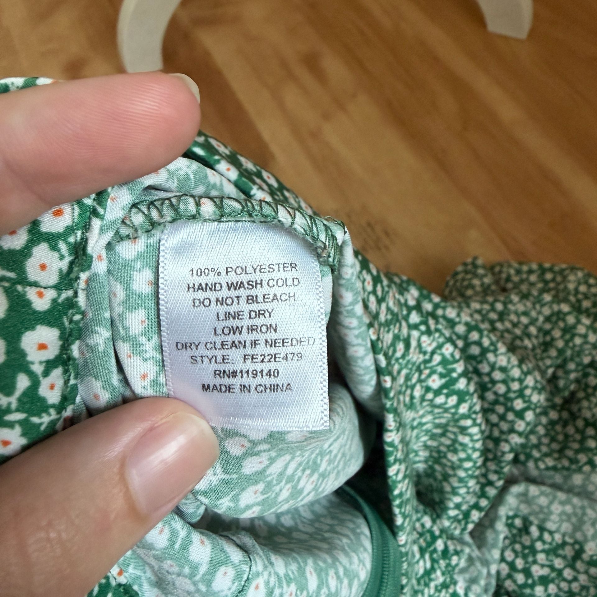 HYFVE Green Floral wrap skirt, skort size Small 5