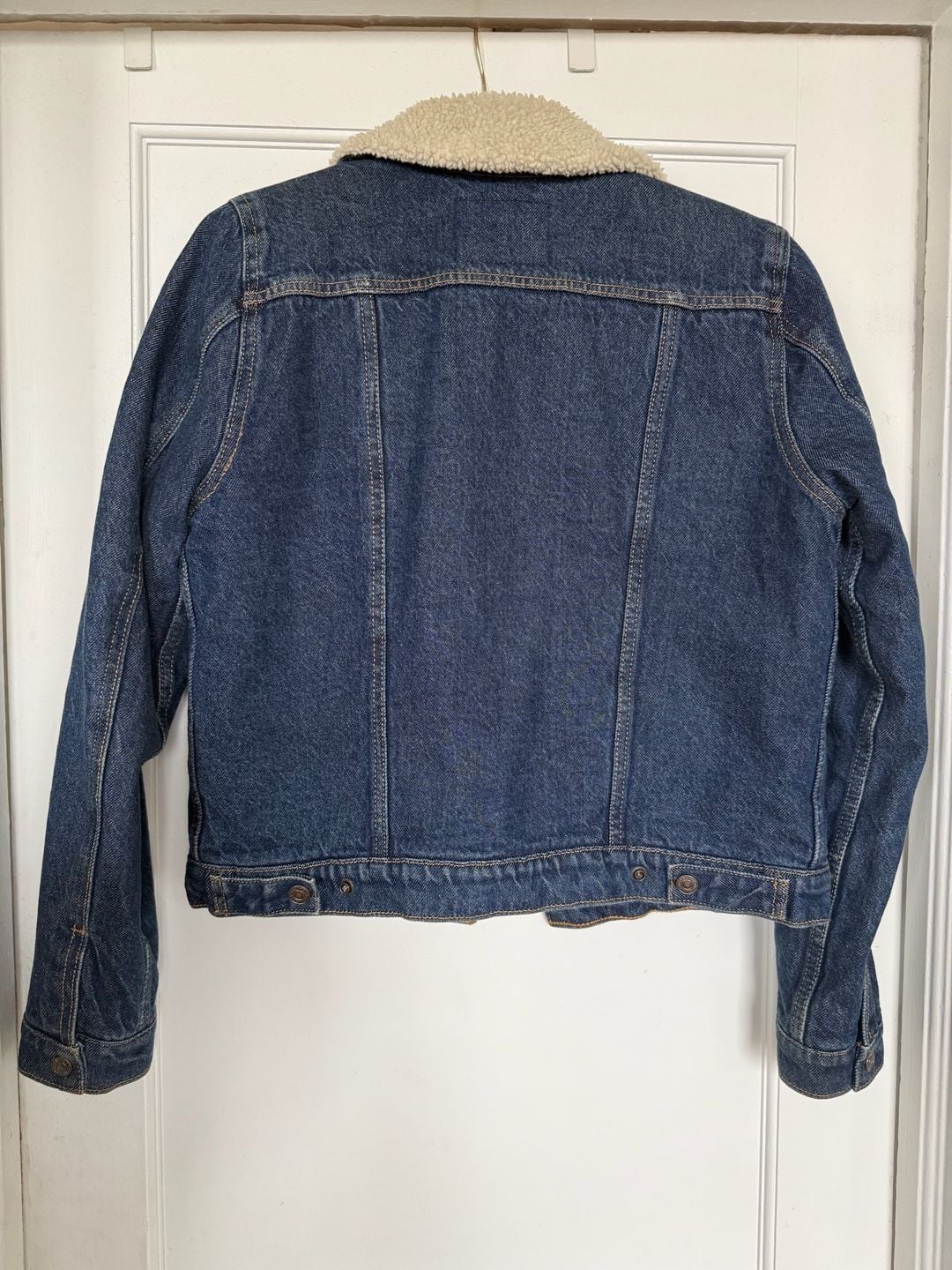 Levi's Sherpa Trucker Jacket Size M Blue Denim 3