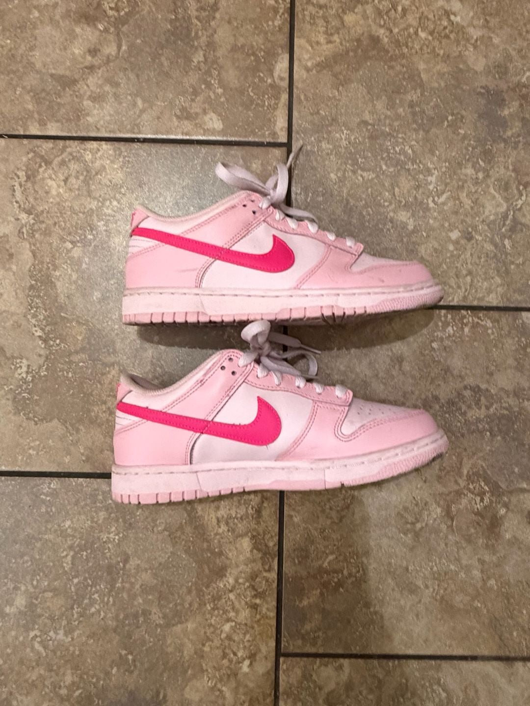 Nike Dunk Low Size 6Y Pink Sneakers 3