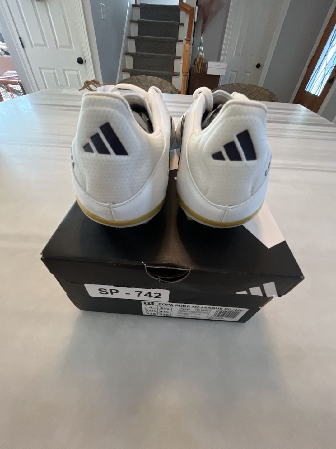 Adidas Copa Pure III League Size 5 White Soccer Cleats 5