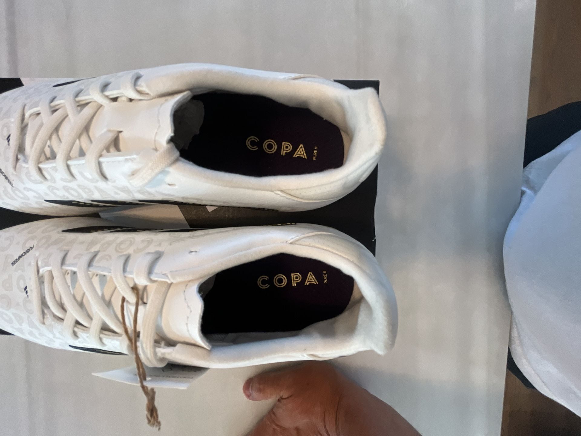 Adidas Copa Pure III League Size 5 White Soccer Cleats 6