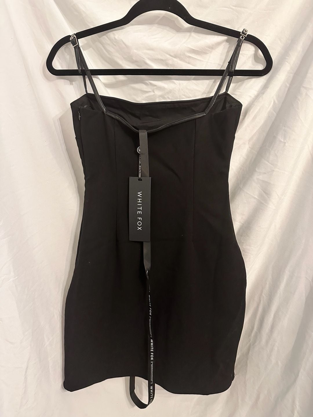 White Fox Black Fit And Flare Mini Dress Size S 4