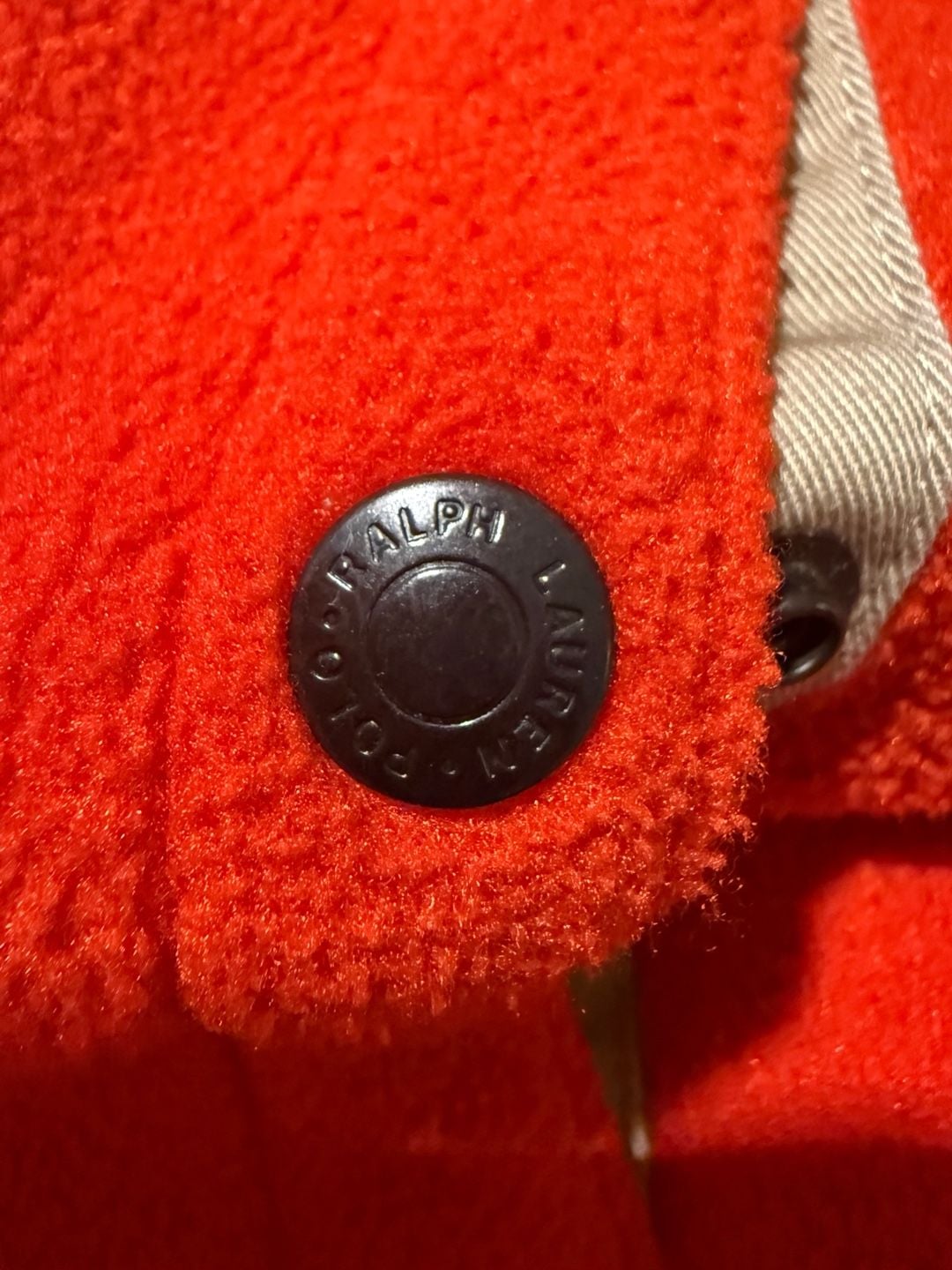 Vintage 1990s Polo by Ralph Lauren Fleece Jacket Orange 6
