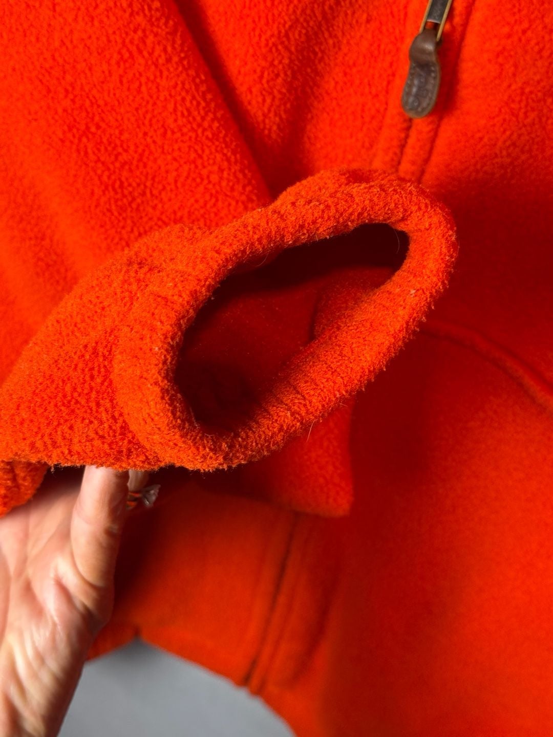 Vintage 1990s Polo by Ralph Lauren Fleece Jacket Orange 9