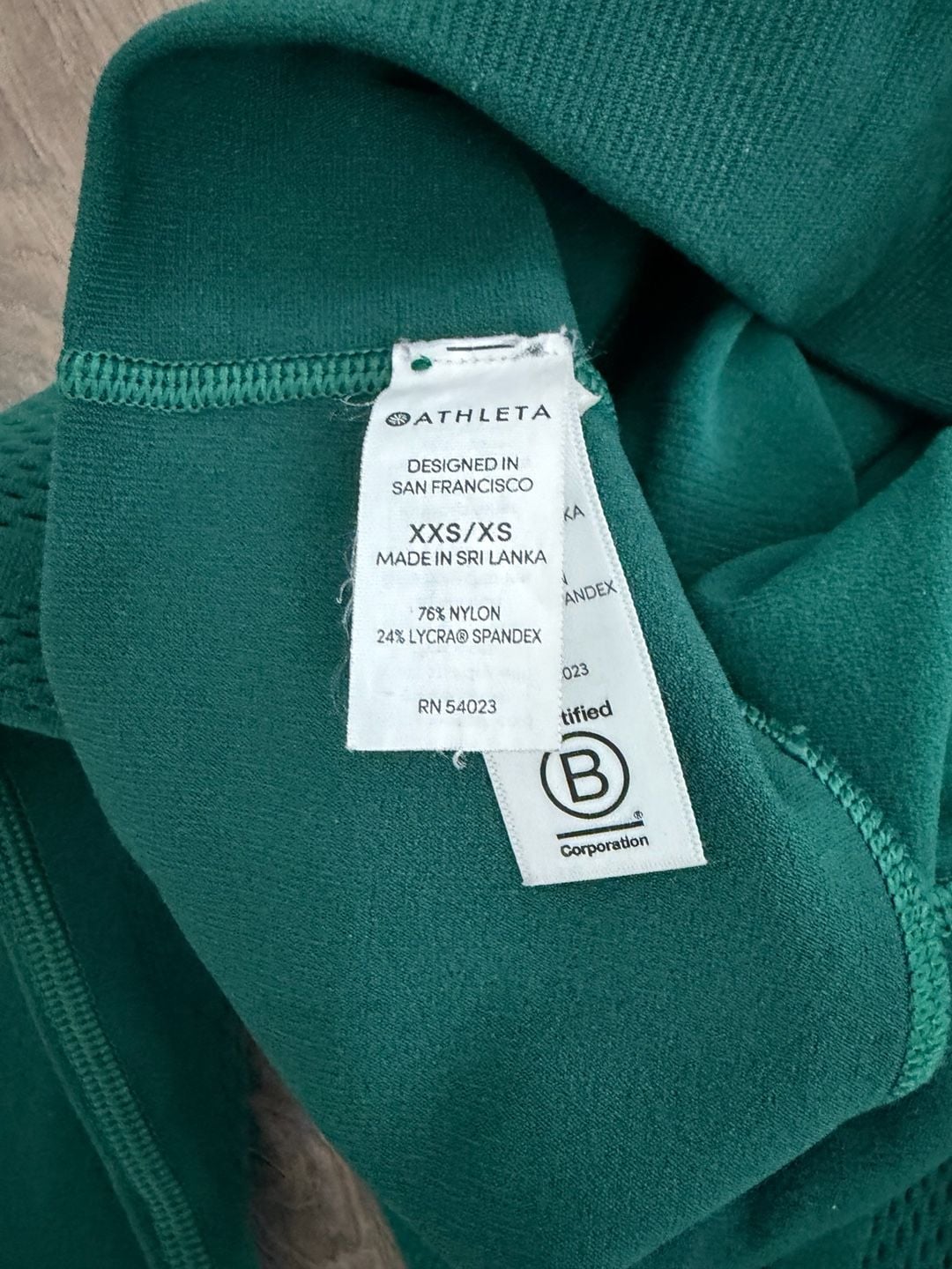 Athleta Dynamic Seamless Legging Size XXS/XS Green 4