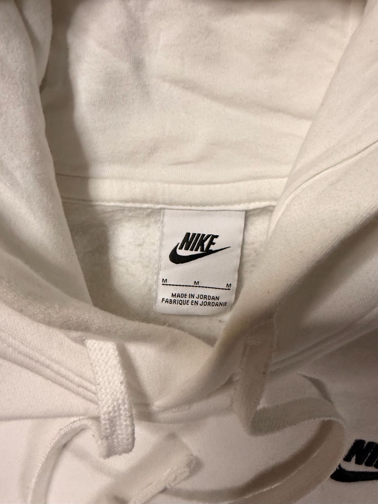 Nike Sportswear Club Fleece White & Black Hoodie 6