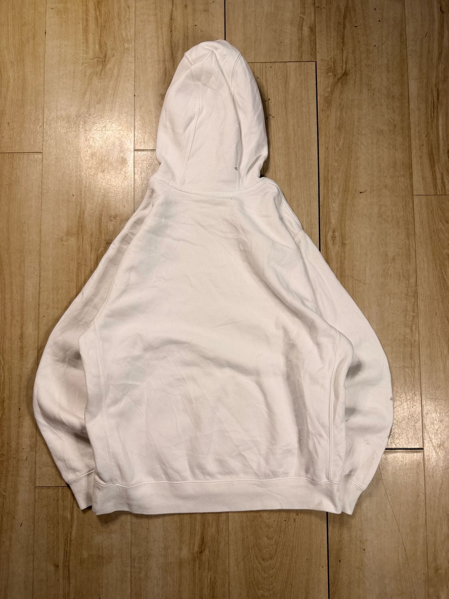 Nike Sportswear Club Fleece White & Black Hoodie 7