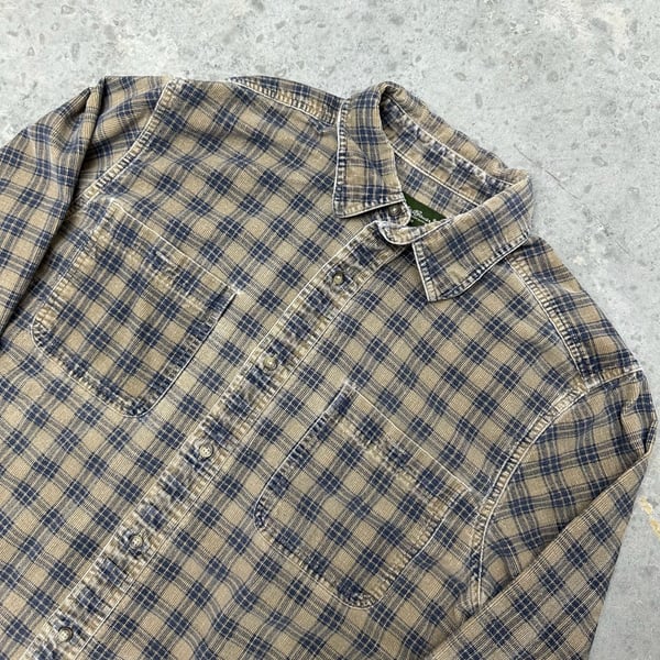 Vintage Eddie Bauer Plaid Corduroy Shirt - Large