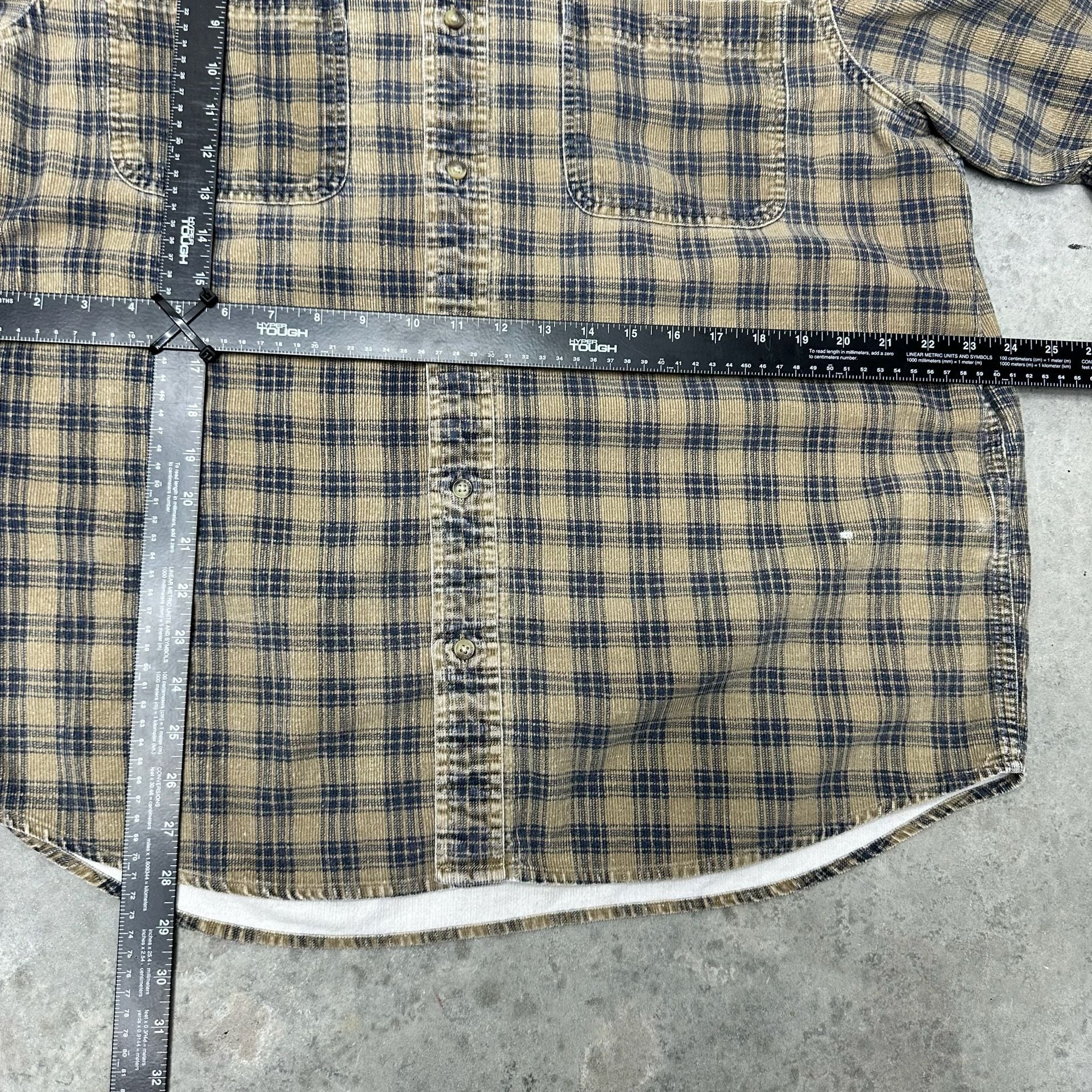 Vintage Eddie Bauer Plaid Corduroy Shirt - Large 6