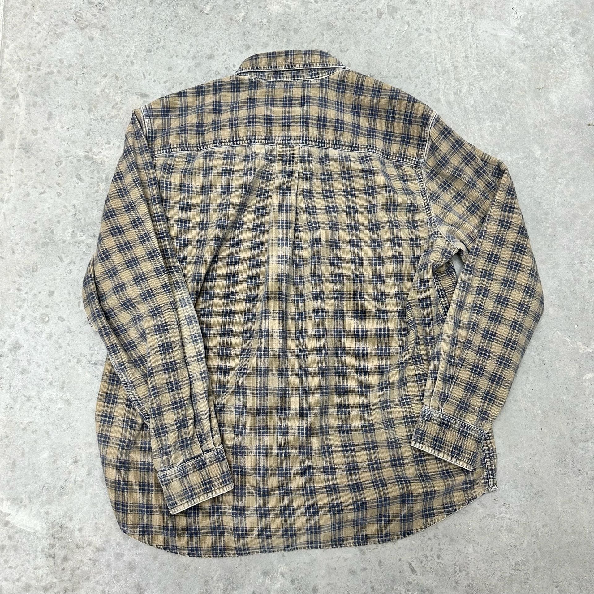 Vintage Eddie Bauer Plaid Corduroy Shirt - Large 7