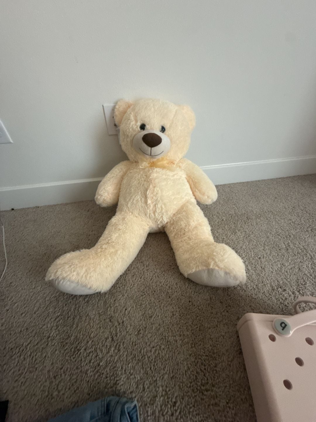 HollyHOME Giant Teddy Bear Stuffed Animal Plush Cream 36 Inch 1