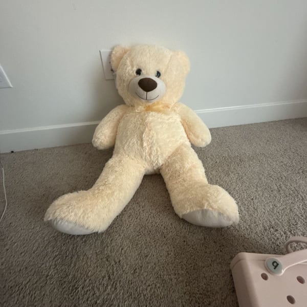 HollyHOME Giant Teddy Bear Stuffed Animal Plush Cream 36 Inch