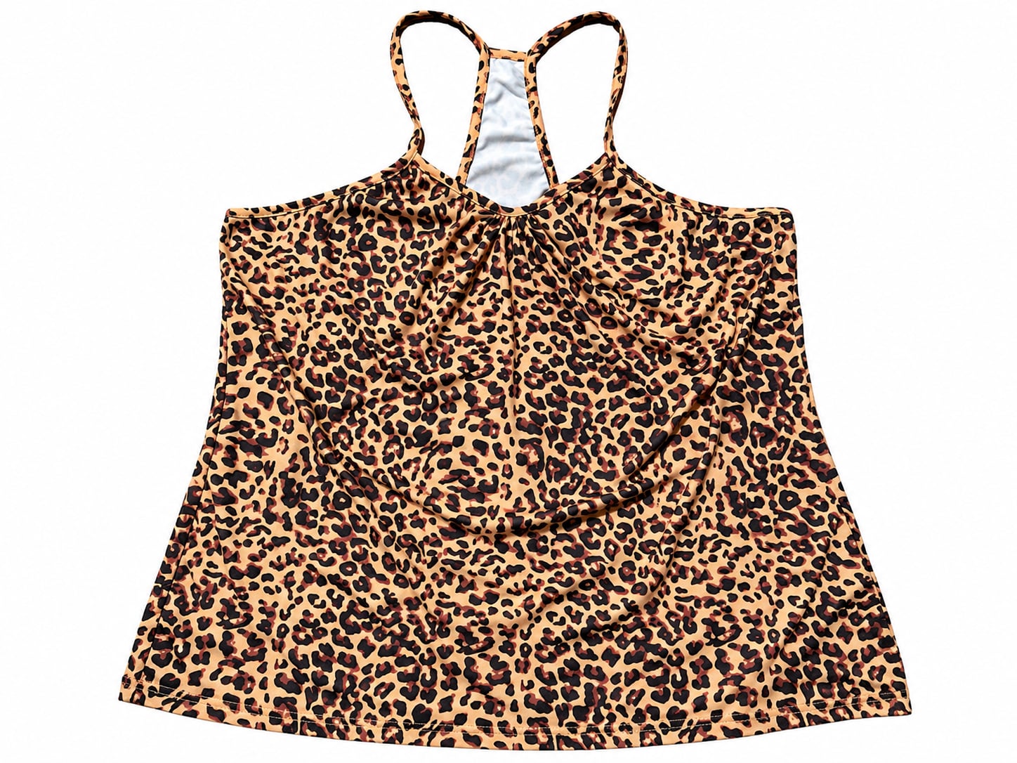 Ekouaer Tank Top And Shorts Set Size 2XL Leopard Print Sleepwear 2