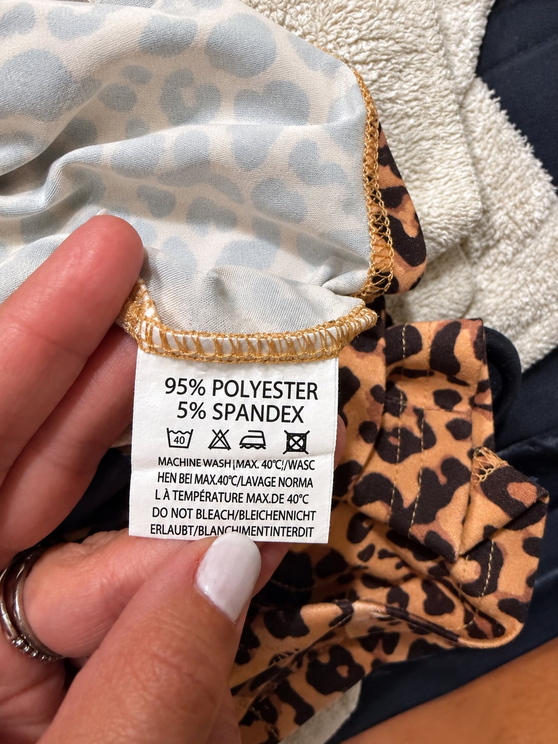 Ekouaer Tank Top And Shorts Set Size 2XL Leopard Print Sleepwear 5