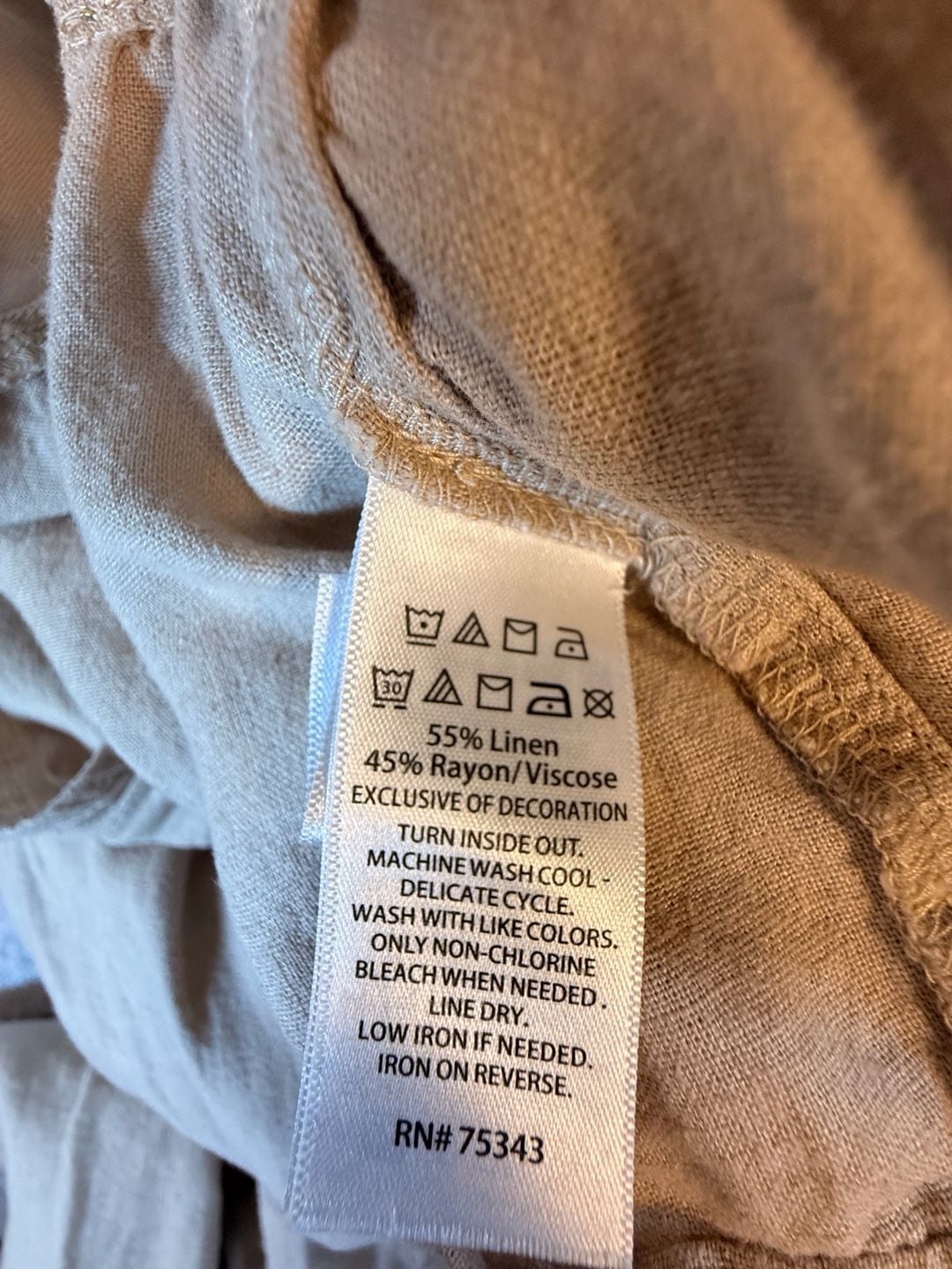 Rachel Zoe Tiered Maxi Dress Size L Beige Linen Blend Halter Pockets 5