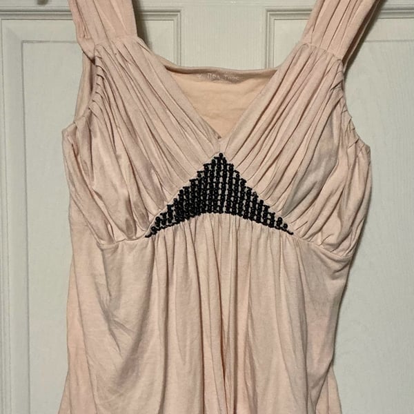 Victoria's Secret Vintage Bra Top Pink Beaded Tank Top