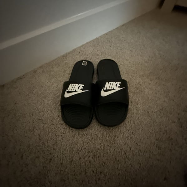 Nike Victori One Slide Black White Sandals