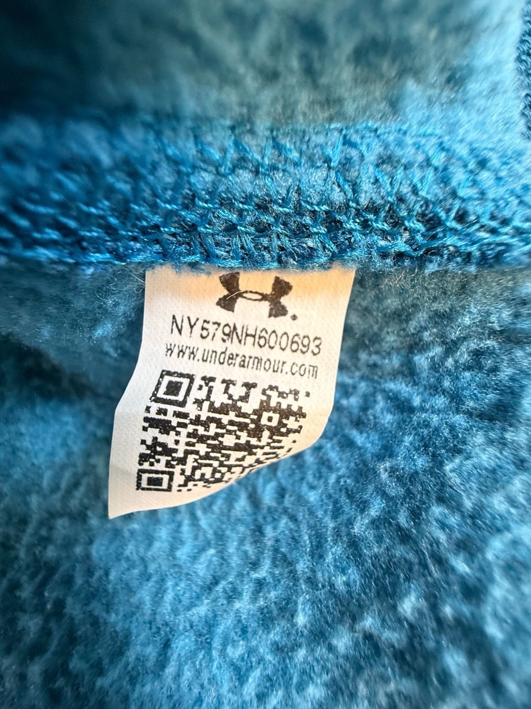 Under Armour ColdGear 1/4 Zip Pullover Size XXL Blue Fleece Sweater 4