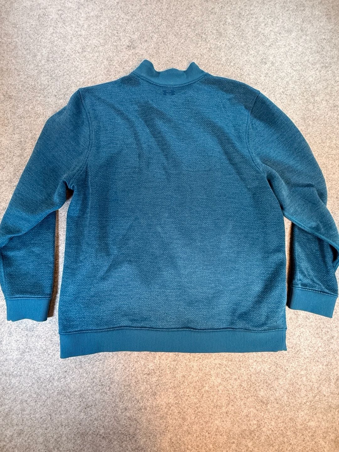Under Armour ColdGear 1/4 Zip Pullover Size XXL Blue Fleece Sweater 7