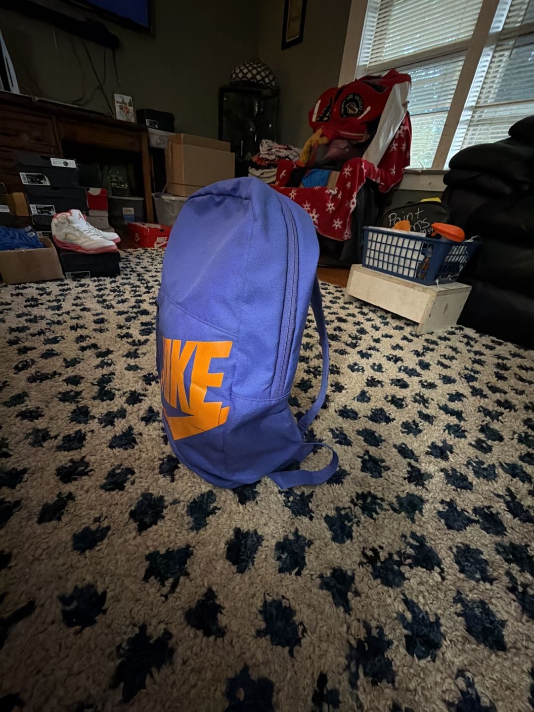 Nike Elemental Shoebox Backpack World Indigo Orange 5