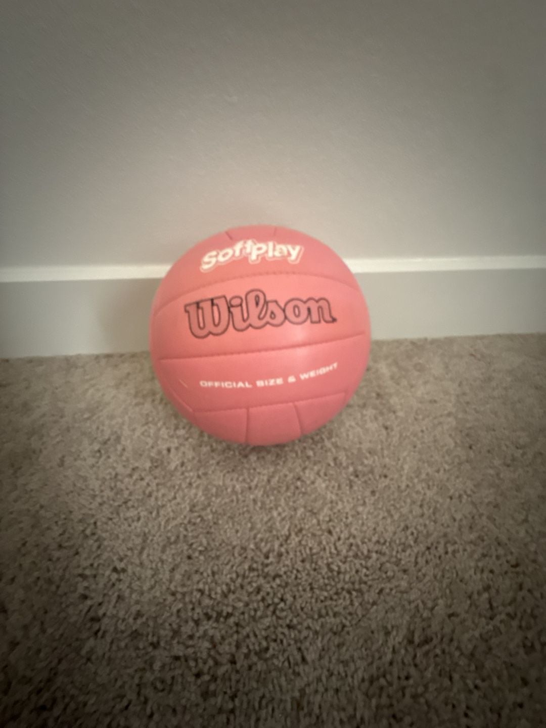 Wilson Soft Play Volleyball Pink Official Size 1