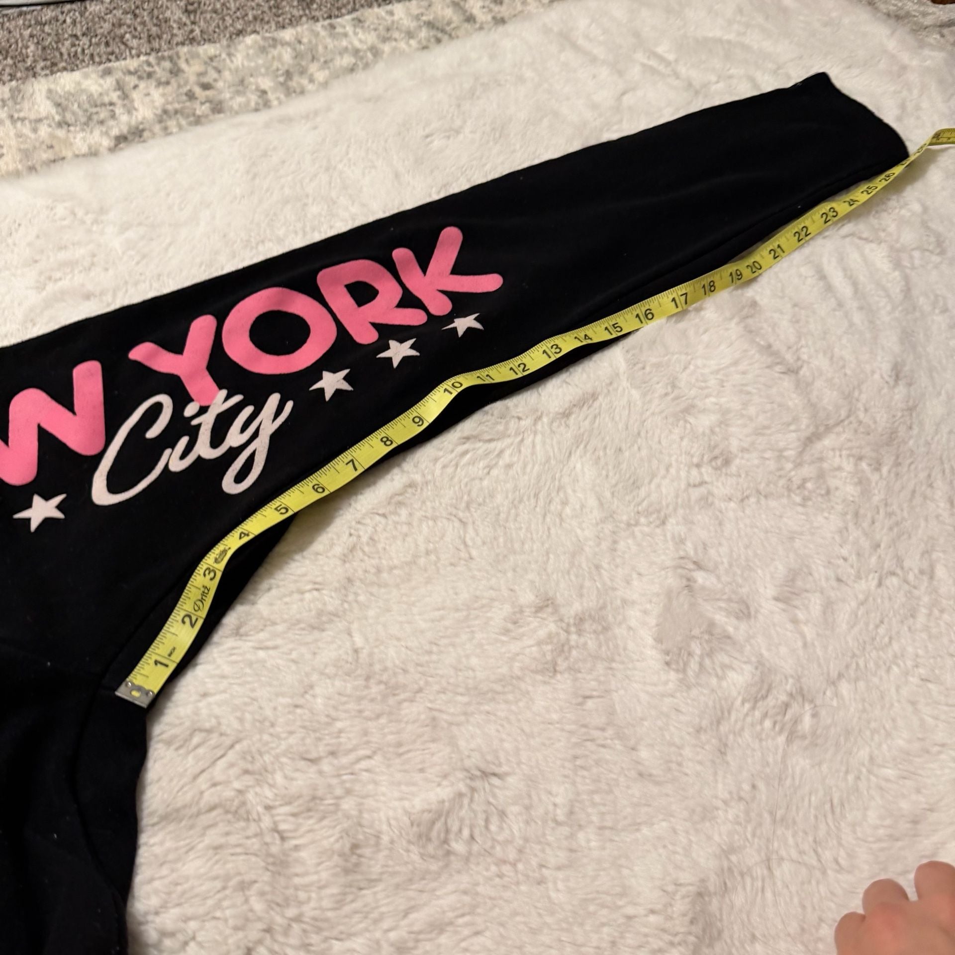 bobbie brooks Pants Size S Black New York 82 Graphic Joggers Y2K 10