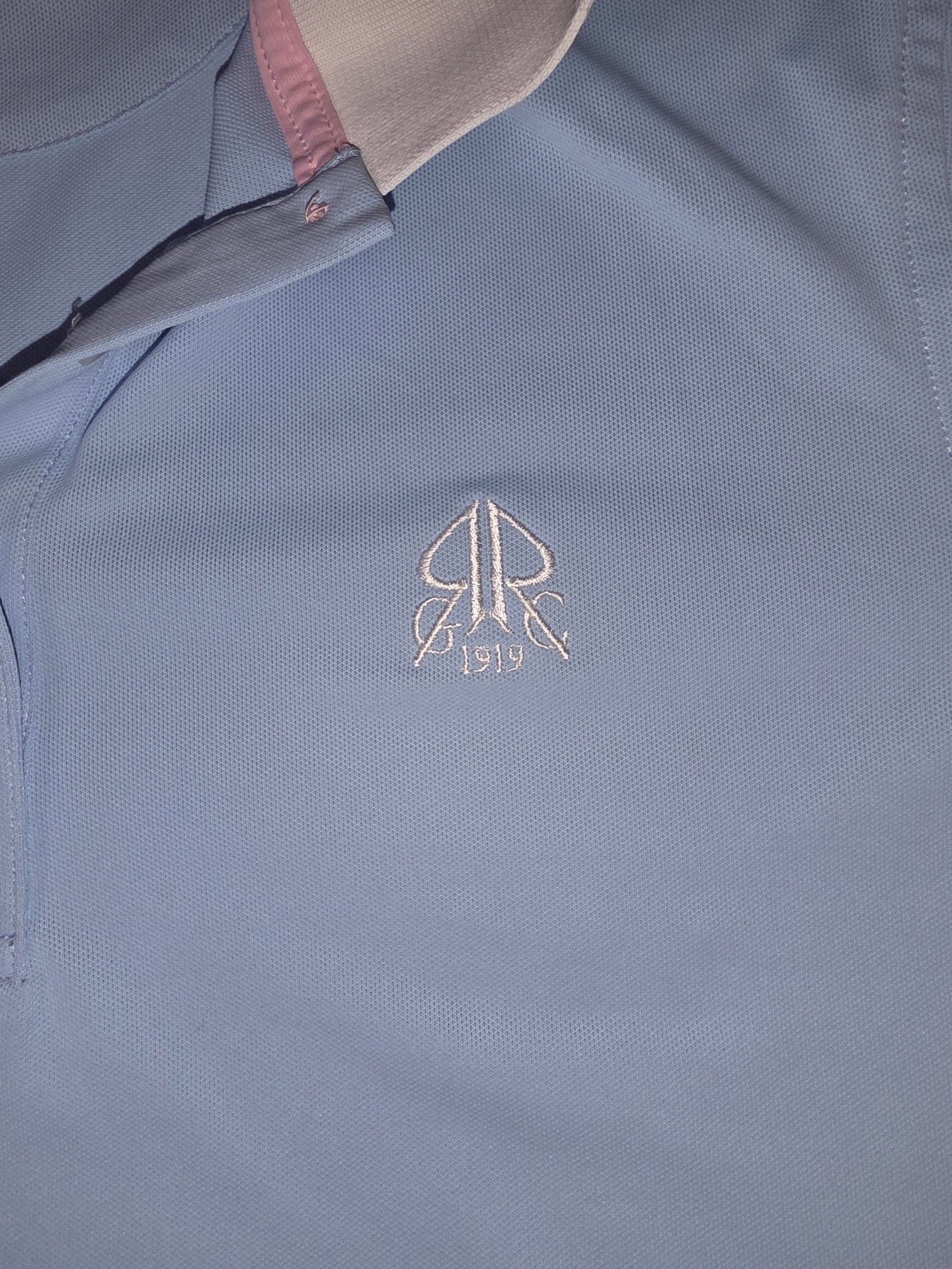 Peter Millar Polo Shirt Size M Light Blue Golf, Pickleball, Tennis Top 3