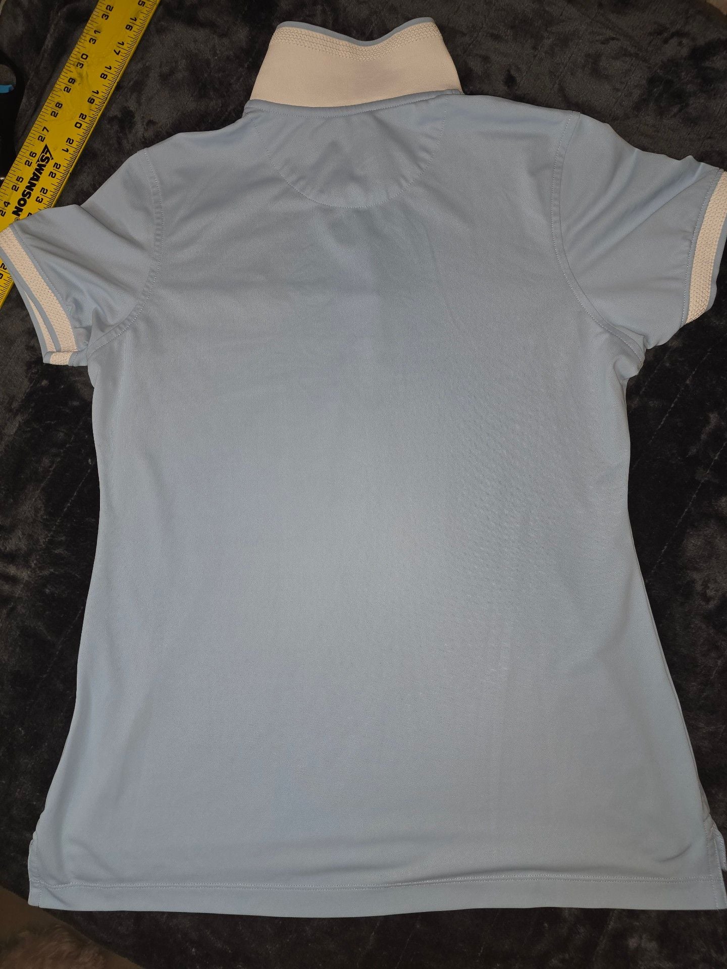 Peter Millar Polo Shirt Size M Light Blue Golf, Pickleball, Tennis Top 12