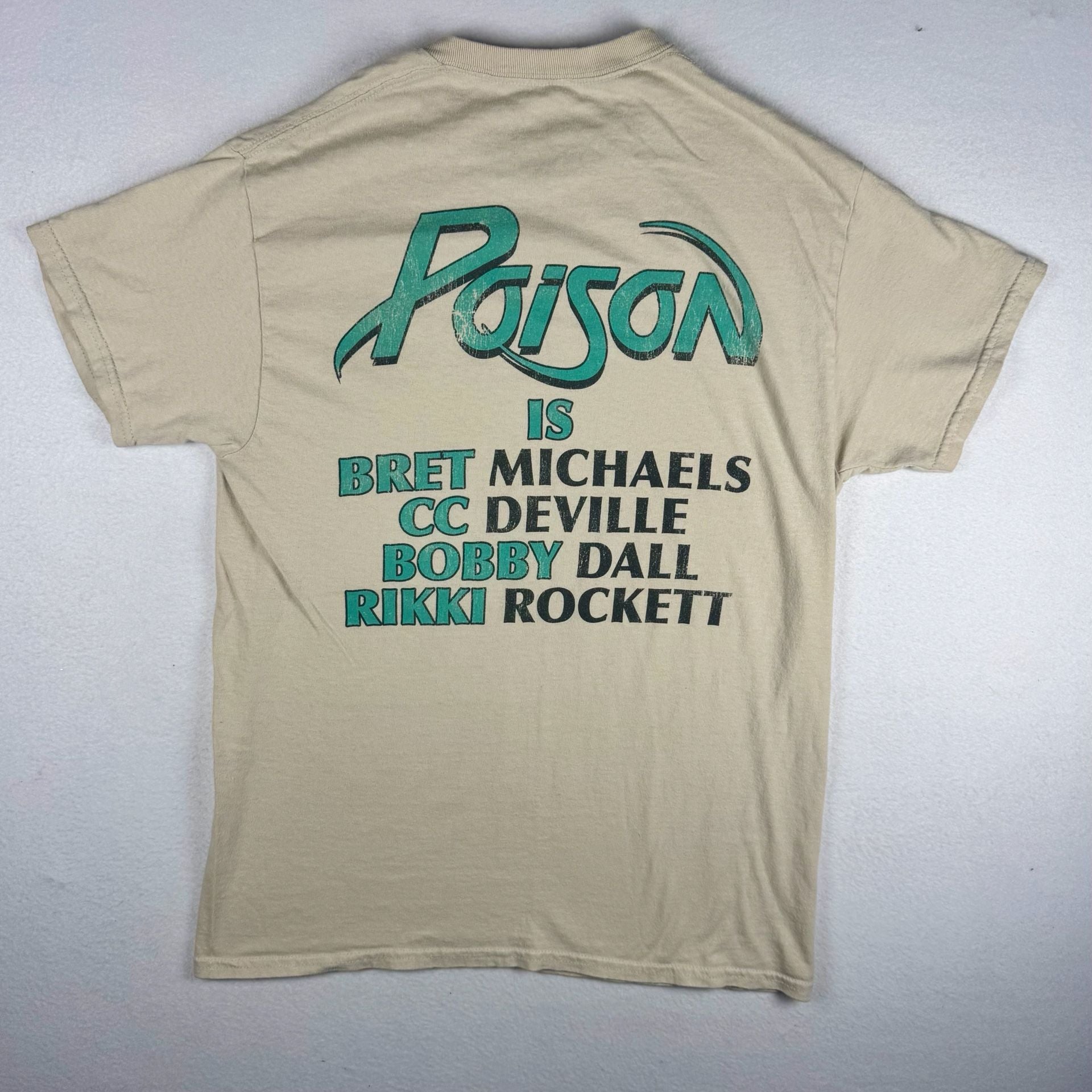 Poison Look What The Cat Dragged In T-Shirt Size M Beige 8