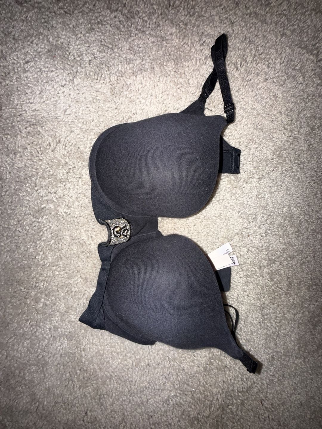 Victoria's Secret Shine Strap Push Up Bra Black 2