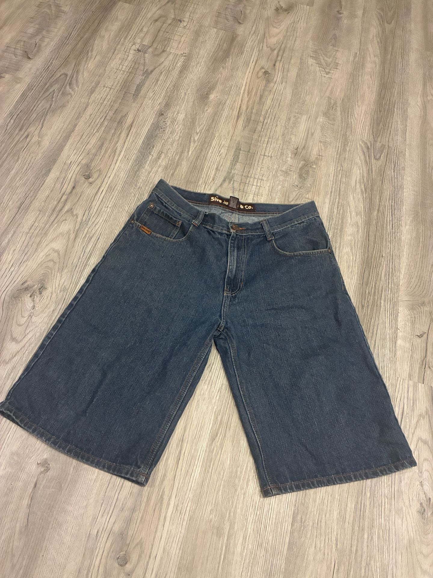 5ive Jungle Co. Denim Shorts Blue Baggy Y2K Jorts 2