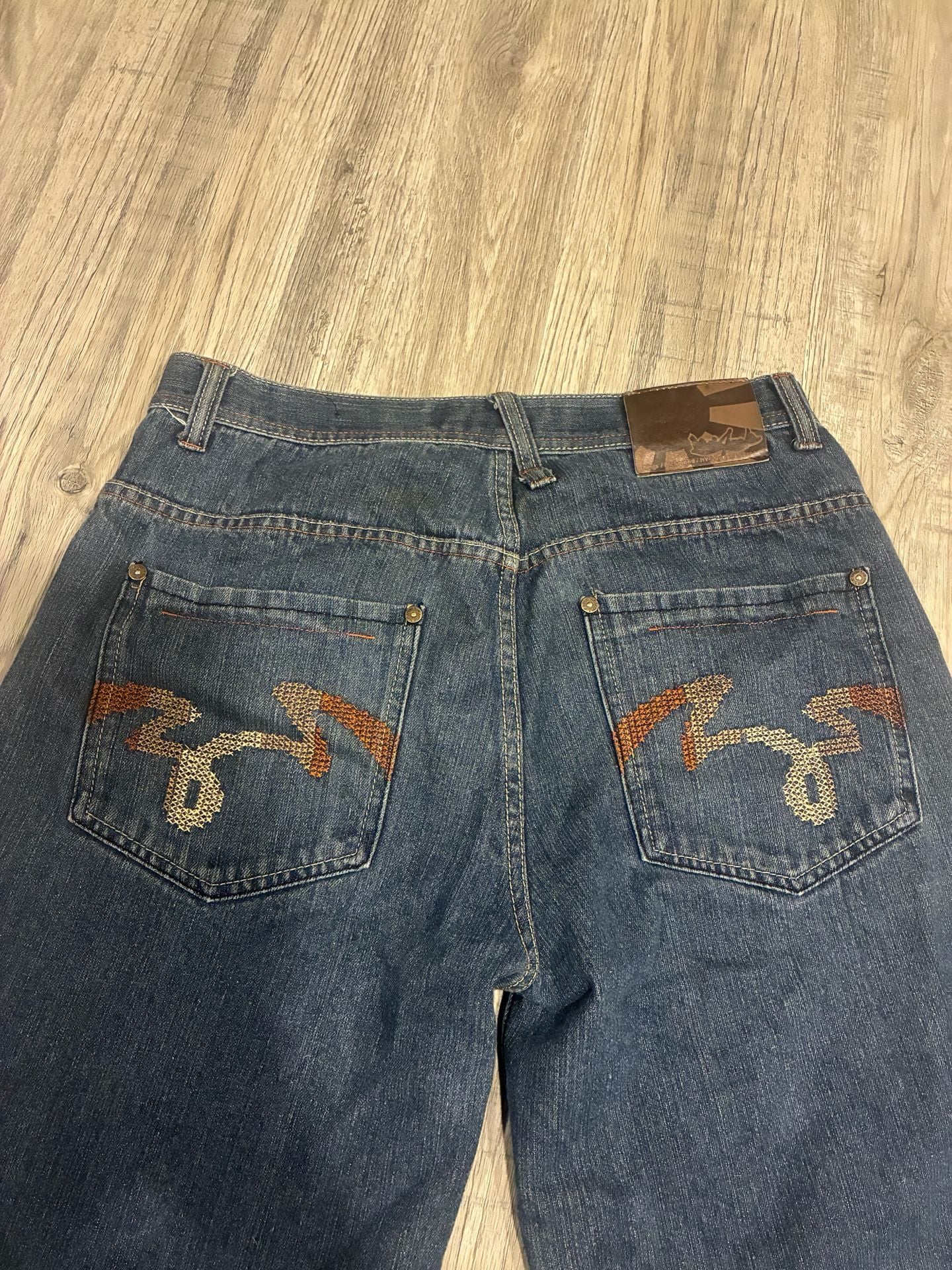 5ive Jungle Co. Denim Shorts Blue Baggy Y2K Jorts 4