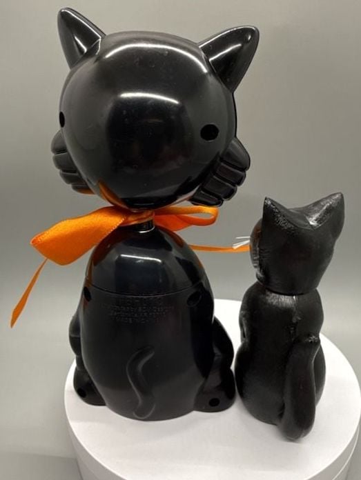 SCM Designs Halloween Black Cat Candy Container Bobblehead Nodder Figurine Lot 9