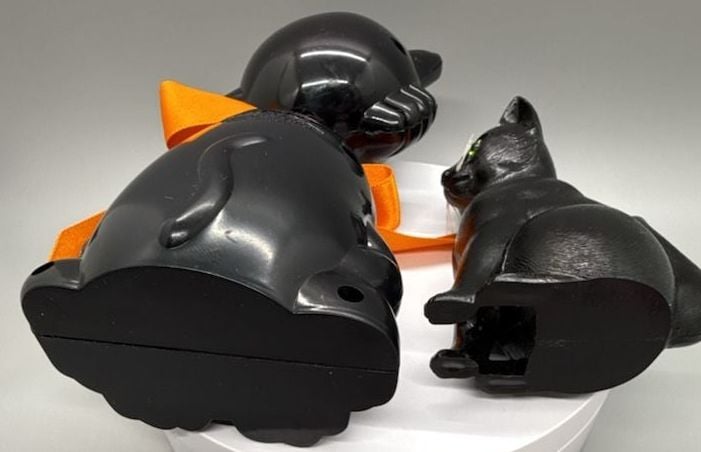 SCM Designs Halloween Black Cat Candy Container Bobblehead Nodder Figurine Lot 12