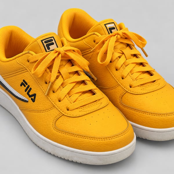 Fila A-Low Size 8.5 Yellow Synthetic Sneakers Shoes