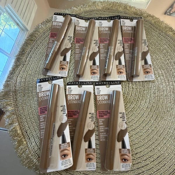 Maybelline Brow Extensions Fiber Pomade Crayon Blonde 250 Lot of 7